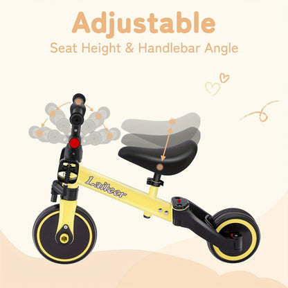 3-in-1 Toddler Balance Bike Convertible Tricycle for Kids Ages 2-5 with the Listed Color, Size or Set Options for Everyday Use
