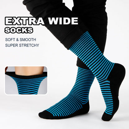 4-Pack Diabetic Socks Men Women Thermal Bamboo Non-Binding Circulation Moisture-Wicking Comfort Socks L XL