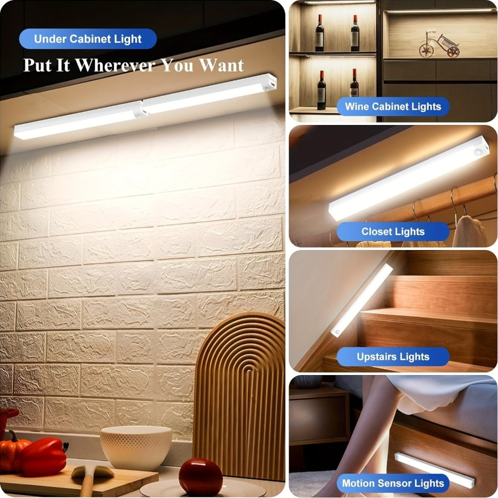 Motion Sensor LED Night Lights 6 Pack USB Rechargeable Magnetic for an Everyday Personal Care Routine