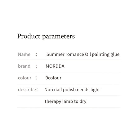 Gel Nail Polish Set with MORDDA Label, 9 Romantic Summer Dopamine Gel Colors in Nine-Grid Set