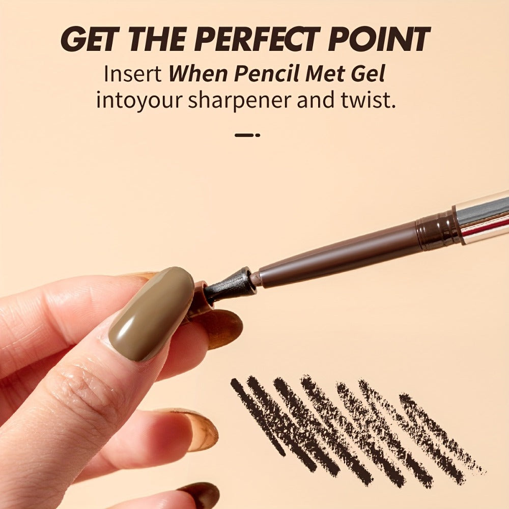 Three-Piece Matte Gel Eyeliner Pencil Set in Deep Brown, Medium Brown and Black for Eye Makeup