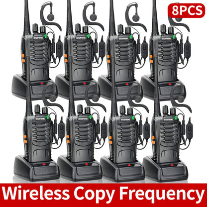 Baofeng Long Range Walkie Talkies for Adults with Earpieces 16 Channel Rechargeable Two Way Radio VOX for a Home Lash Beauty Routine