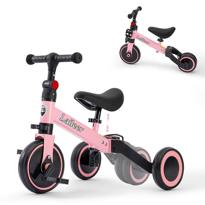 3-in-1 Toddler Balance Bike Convertible Tricycle for Kids Ages 2-5 with the Listed Color, Size or Set Options for Everyday Use