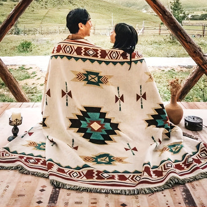 Picnic Blanket Bohemian | Camping Mat Tablecloth Sofa Blanket Indoor Outdoor Universal Carpet