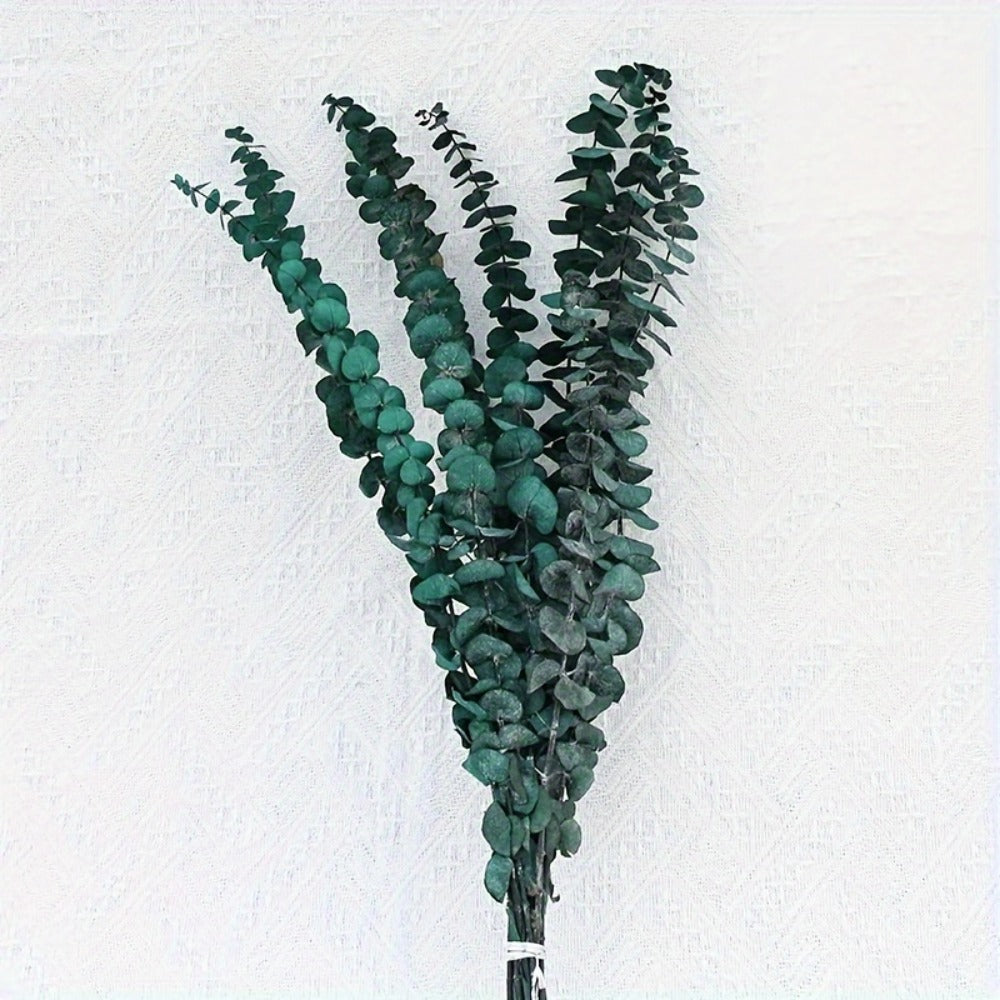 Artificial Eucalyptus Stems, 24-Piece 17-Inch Branch Set in Four Mixed Green and Muted Color Tones