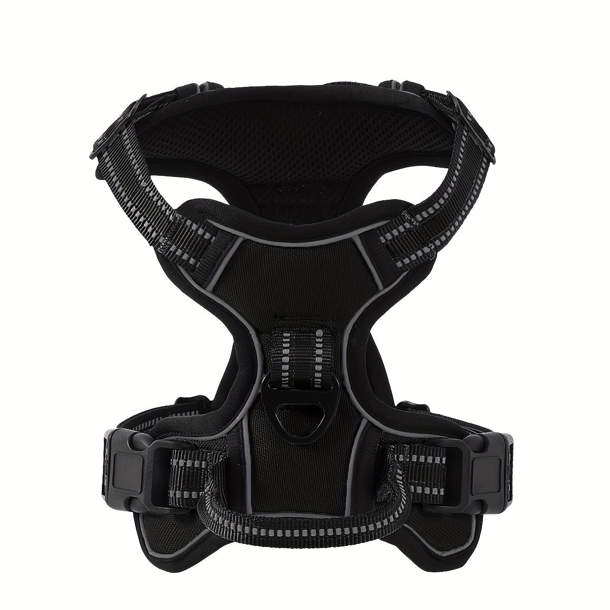 Adjustable Dog Walking Harness in Seven Colors and S–XL with Front Ring, Back Ring and Top Handle