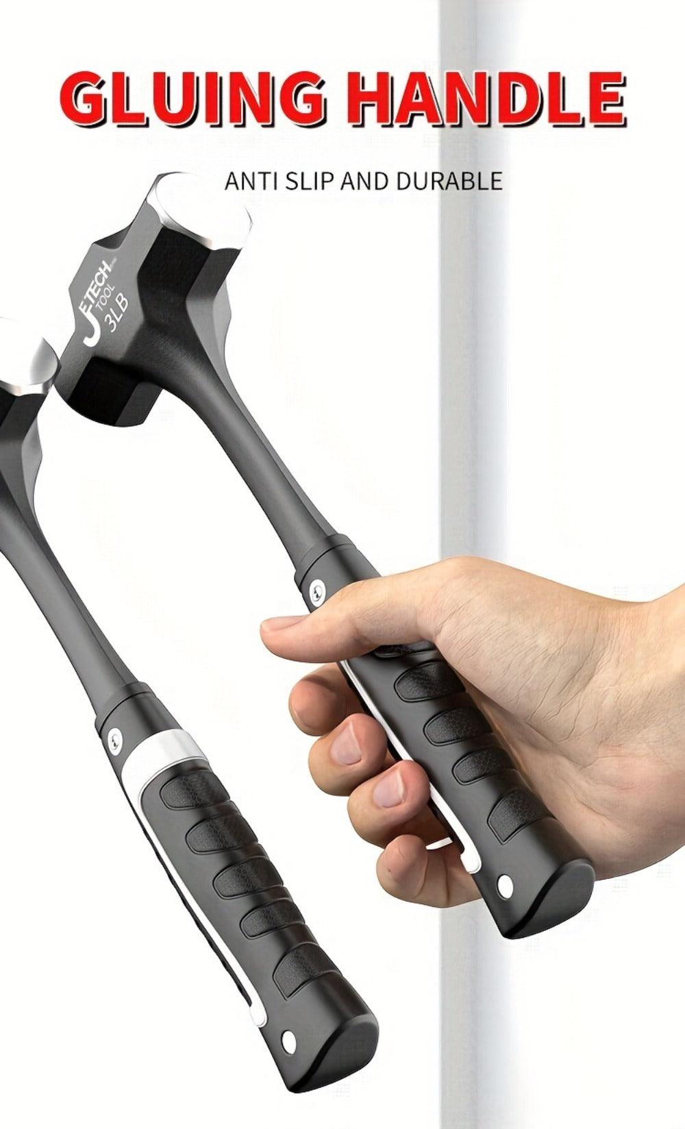 Octagonal Hammer 2/3/, Handle, Professional Masonry & Demolition Sledge Hammer for Stone, Concrete