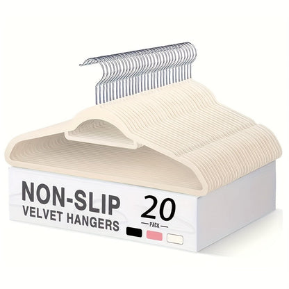 Velvet Hangers Non-Slip Slim Space Saving Clothes Hangers, Premium Flocked Suit Hangers for Closet Organization