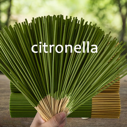 Citronella Incense Sticks 202PCS, 8.66" Essential Oil Infused Sticks for Meditation, Yoga & Aromatherapy