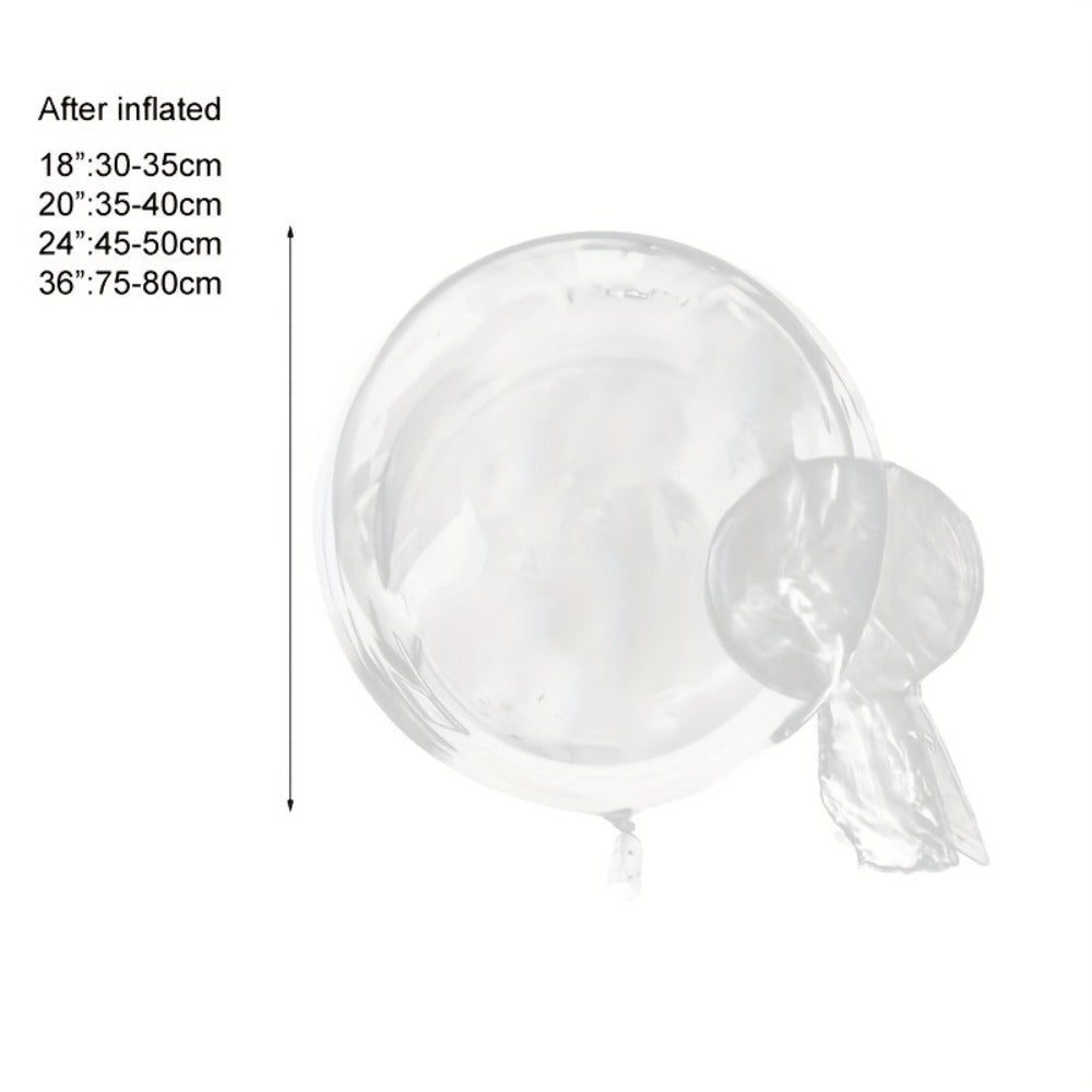 Clear Helium Balloons 10-Pack for Entryways, Bedrooms and Living Spaces, with the Listed Configuration