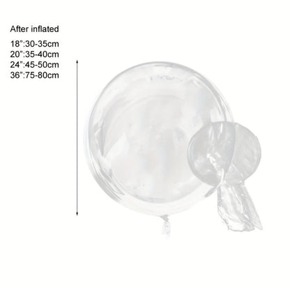 Clear Helium Balloons 10-Pack for Entryways, Bedrooms and Living Spaces, with the Listed Configuration