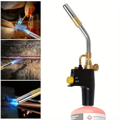 Trigger-Start Propane and MAPP Gas Torch Head with Flame Control, Lock Button and One-Piece Option