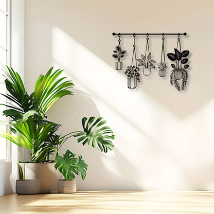 Metal Flower Wall Art Rustic Farmhouse Decor, Minimalist 3D Floral Wall Sculpture for Living Room Bedroom Bathroom Dining Room