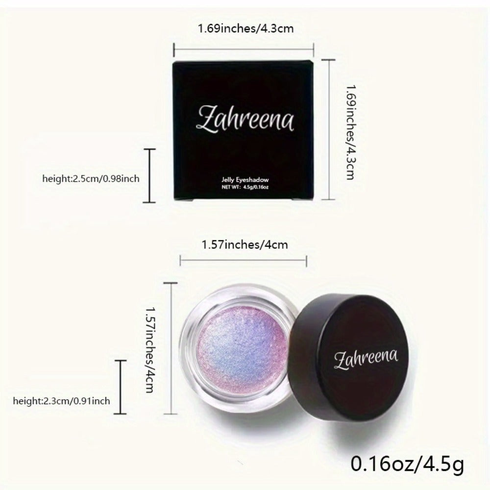 Holographic Glitter Eyeshadow Gel Jelly Shimmer Waterproof Long-Lasting Indigo Twilight Purple Blue Gradient Eye Makeup for Party Halloween