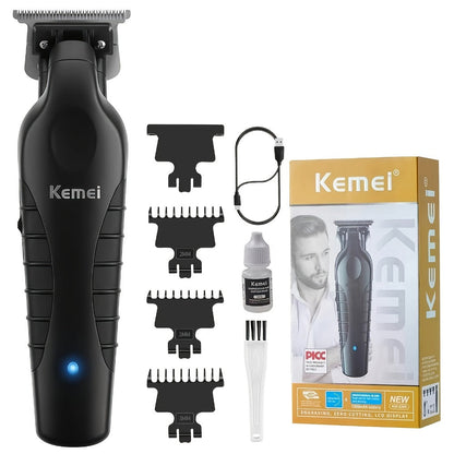 Hair Clipper Kemei KM-2299 Cordless Trimmer with USB Charging, Six Guide Combs and 180-Minute Runtime