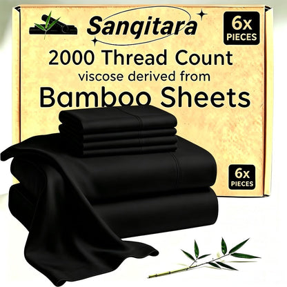 Cooling Fitted Sheet Bamboo Blend Ultra-Soft Deep Pocket Bed Sheet for Hot Sleepers Twin Full Queen King Size Machine Washable Breathable