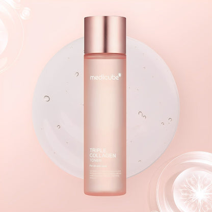 Collagen Face Toner 140ml Triple Collagen Deep Hydration Plumping Toner with Hyaluronic Acid for Bath Time, Home Spa and Personal Care
