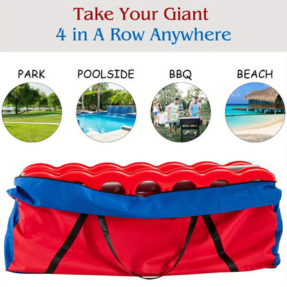 Jumbo 4 in a Row Game Storage Bag Carrying Bag for Giant Connect 4 Game Set Oxford Cloth for Entryways, Bedrooms and Living Spaces
