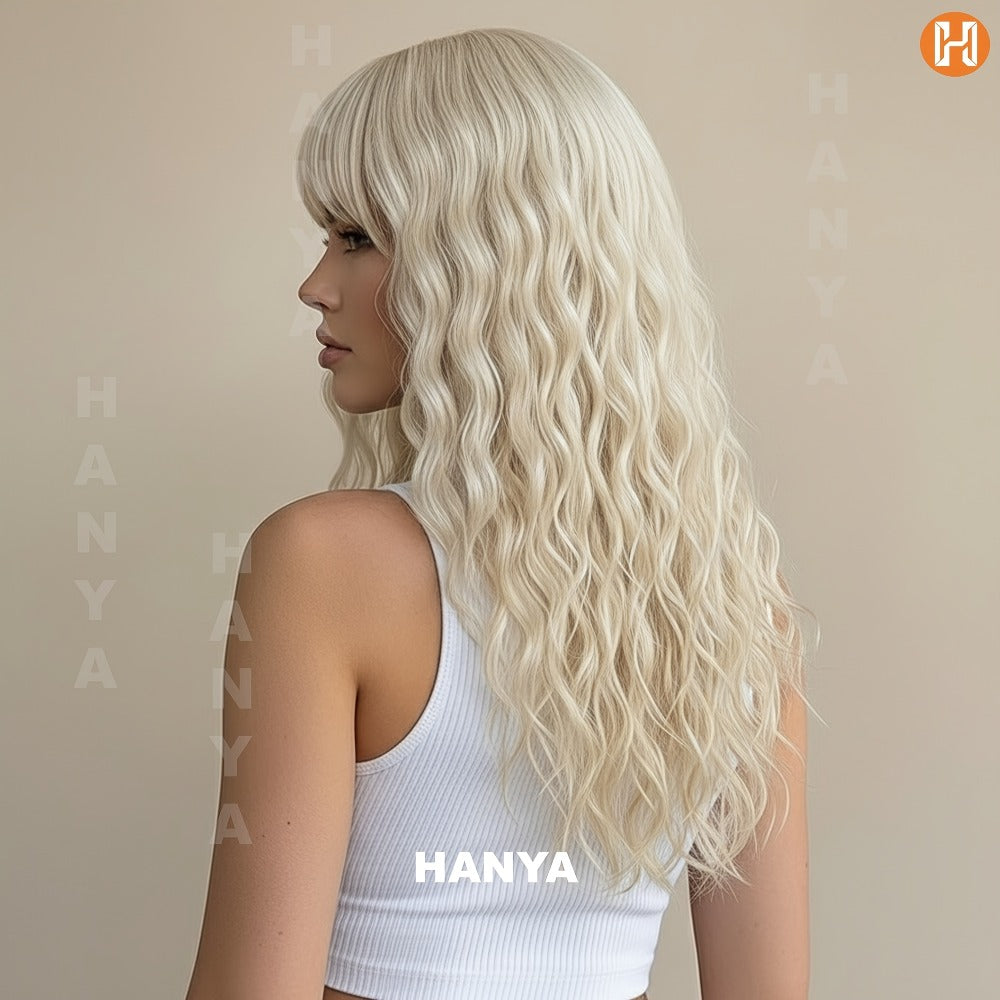 Synthetic Wig Long Style, Six Color Choices with 24-Inch Length for Parties with Model-Specific Color, Length and Cap Options