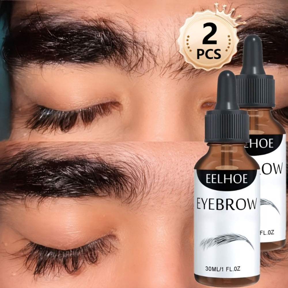 Lash & Brow Growth Serum 2-Pack – Thickening Lengthening Curling Eyelash Serum for Fuller Upper Lower Lashes | Eyebrow Serum for Sparse