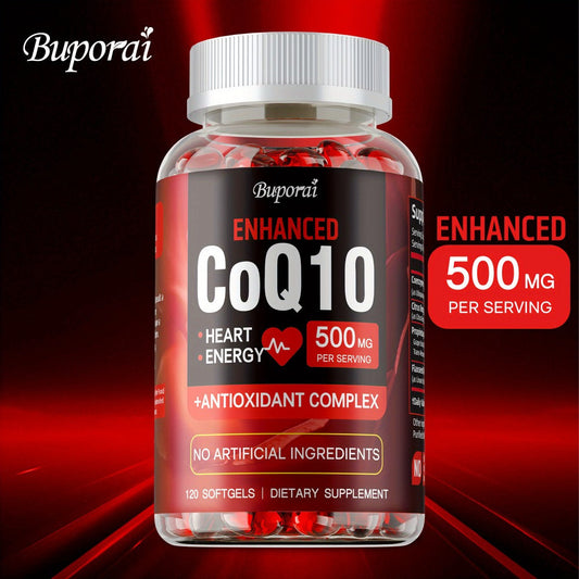 CoQ10 Coenzyme Q10 with Citrus Bergamot 120 Capsules, Heart Health, Brain & Cardiovascular Support