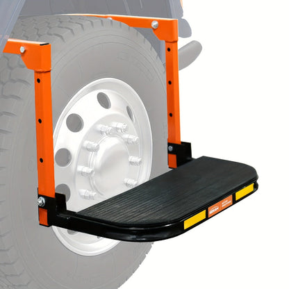 Tire Step Foldable Anti-Slip Thickened – 300 / 500 / 650 lb Capacity Adjustable Height for Truck SUV Trailer Maintenance