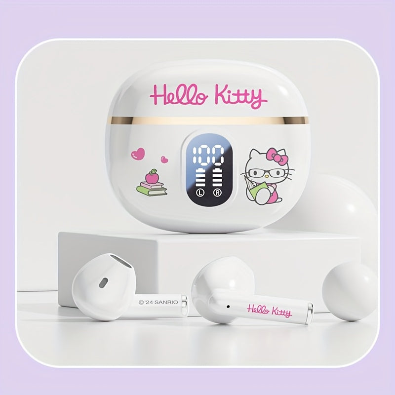 Kuromi Pompompurin Open-Fit Wireless Earbuds 360° Environmental Awareness LED Digital for Bedside Audio, Alarms and Room Entertainment