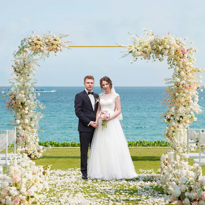Balloon Arch Stand 8FT Round & Square Background Frame Reusable Event Decoration for Wedding for an Everyday Personal Care Routine