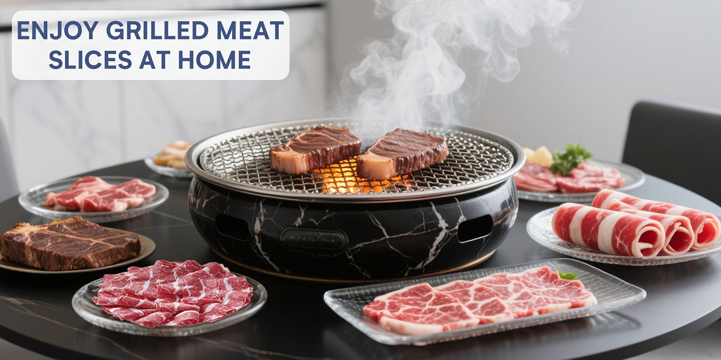Electric Meat Slicer 0-15mm Adjustable Thickness, Home & Commercial Deli Food Cutter for Meat, Vegetables