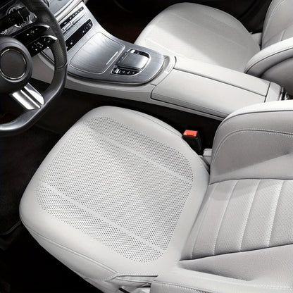 Perforated Car Seat Cushion Single Pad with 45 x 55cm Size and Black, White, Orange or Brown Color Options
