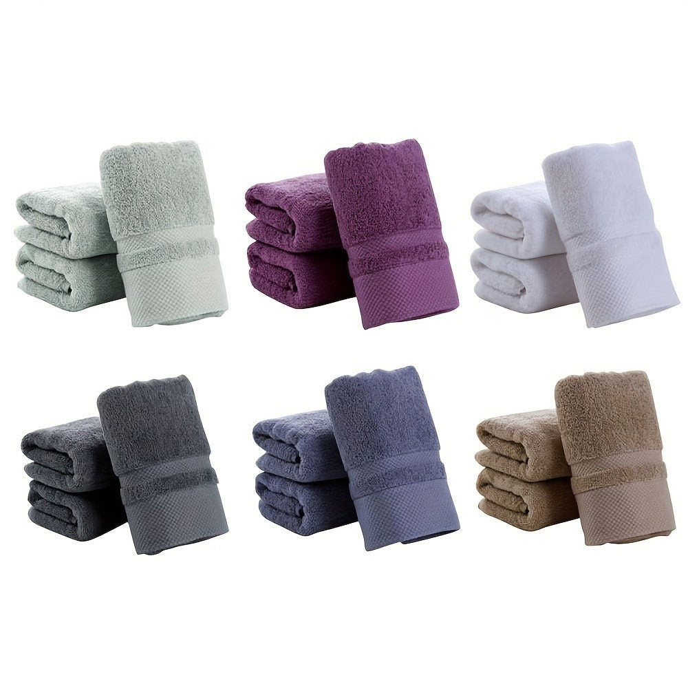 100% Cotton Bath Towel 500GSM Ultra Absorbent Soft Quick Dry Thick Hand Towel for Bathroom Gym Machine Washable Khaki Purple Blue Gray Green