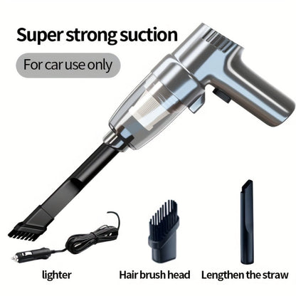 Corded Handheld Car Vacuum Cleaner with 3KPa Source Rating, 3m Power Cord, Brush and Crevice Nozzles in Five Colors