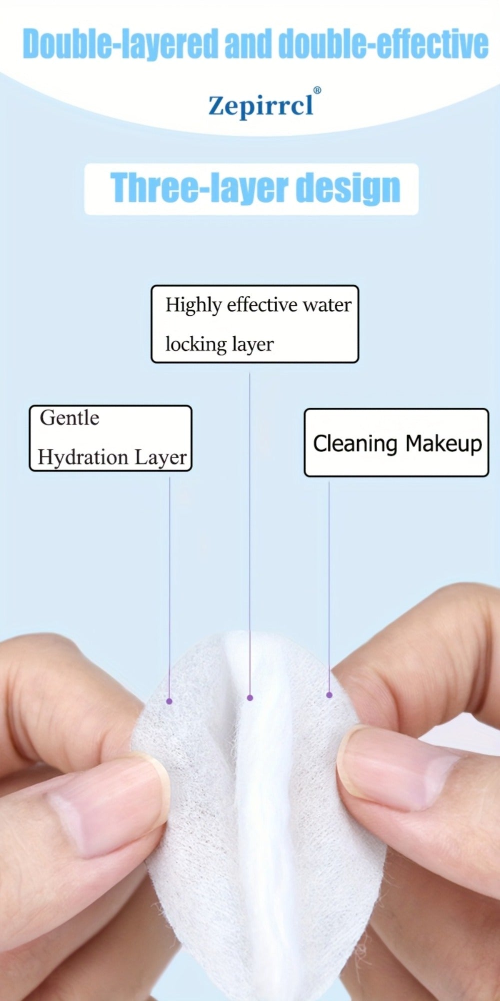 Cotton Rounds Makeup Remover Pads 600pcs – Soft Lint-Free Disposable Facial Cleansing Pads for All Skin Types, Toner Application