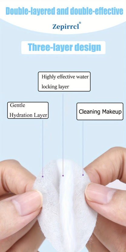 Cotton Rounds Makeup Remover Pads 600pcs – Soft Lint-Free Disposable Facial Cleansing Pads for All Skin Types, Toner Application