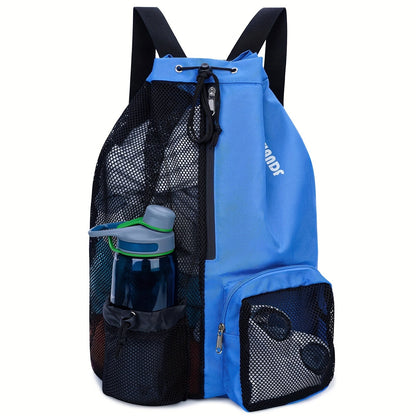Mesh Drawstring Swim Bag – Quick-Dry Sports Backpack with Wet Pocket for Swimming, Gym & Beach, Lightweight Travel Bag for Women & Men