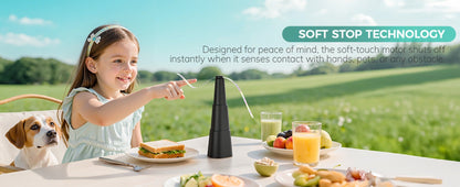 Outdoor Food Fan 4-Pack Battery Powered Silent Table Fan with Hook for Picnic BBQ Patio Party for Grilling, Camping and Outdoor Meals