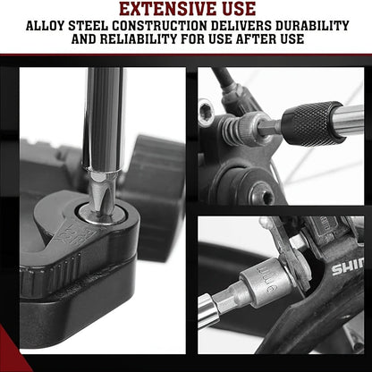 208-Piece Screwdriver Bit Set Impact Driver Kit – S2 Steel Torx Phillips Square Hex Nut Driver with Toolbox for Drill Power Tool DIY Auto