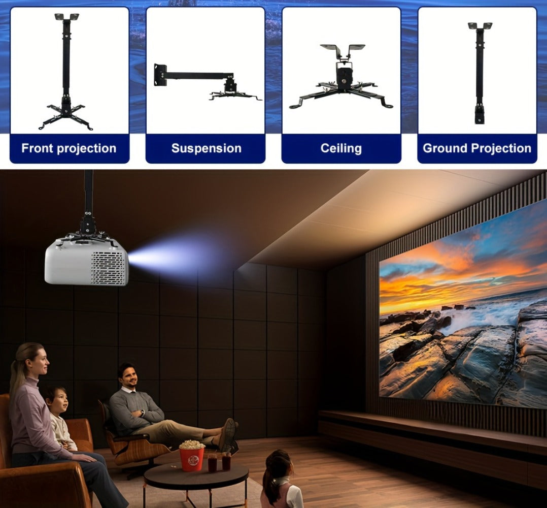 Ceiling Mounted Projector Bracket Adjustable Angle Height & Extendable Arm, Load for an Everyday Personal Care Routine