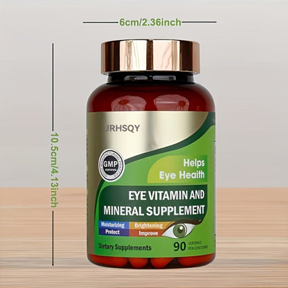 Lutein & Zeaxanthin Eye Vitamins Supplement with Zinc, Vitamin C & E, Advanced Vision & Macular Health