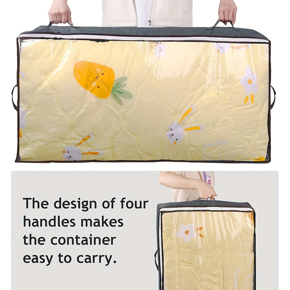Under Bed Storage Bins Collapsible 23.78 Gal – Foldable Underbed Organizer Bags for Blankets, Clothes, Comforters