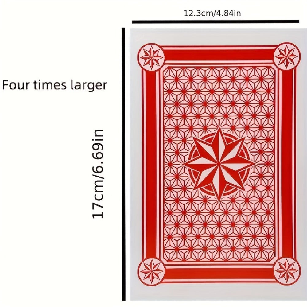 Giant Playing Cards 4x 6x Jumbo Size Poker Cards – Extra Large Card Game Set for Outdoor Party Backyard Fun Family Game Night Kids Adults
