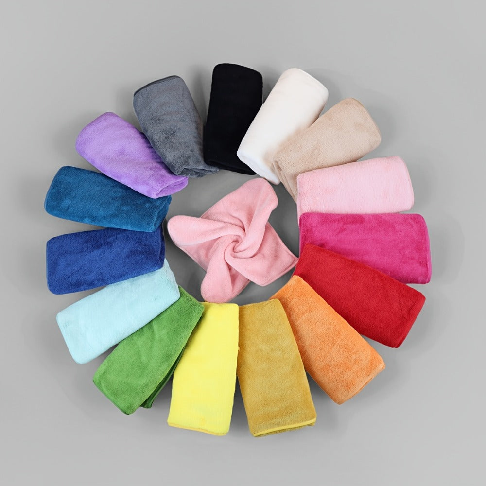 Eighteen-Piece Bath Towel Set with Four Bath Towels, Four Hand Towels and Ten Washcloths in 16 Colors