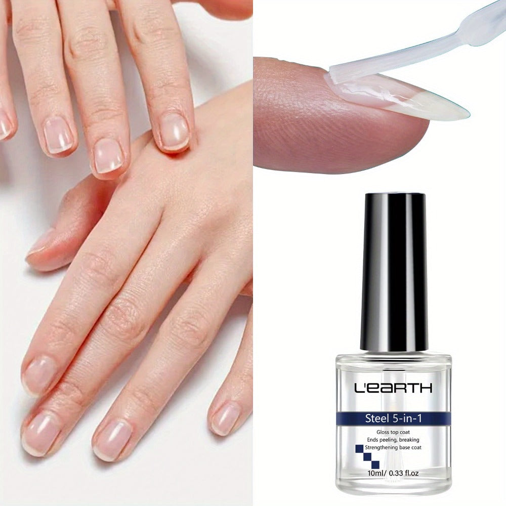 Nail Strengthening Kit 5-in-1 Formaldehyde-Free, Top Coat, Base Coat, Nail Hardener, Cuticle Oil & Polish