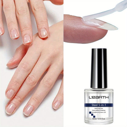 Nail Strengthening Kit 5-in-1 Formaldehyde-Free, Top Coat, Base Coat, Nail Hardener, Cuticle Oil & Polish