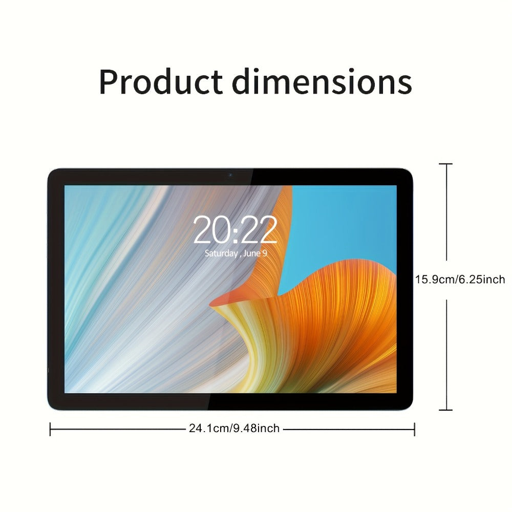 Android Tablet 10.1-Inch PRITOM with Android 14, 8GB Total RAM, 128GB Internal Storage and Keyboard Kit