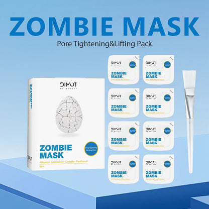 Zombie Face Mask 8pcs Plant Squalane Skin Texture Improving Facial Mask Set for Women for Bath Time, Home Spa and Personal Care