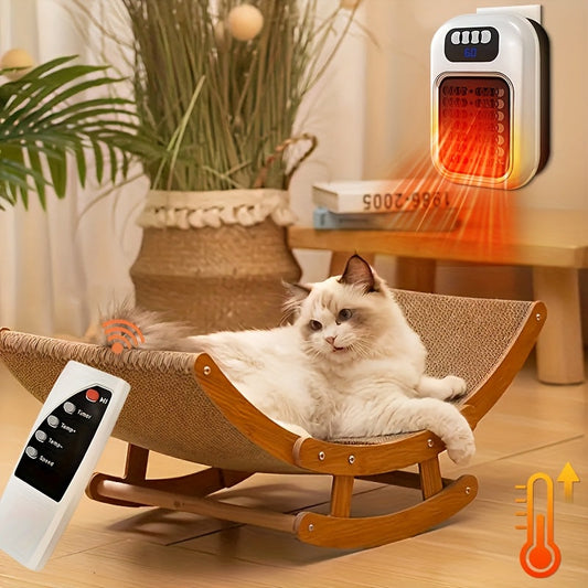 Wall Mounted Mini Electric Space Heater, Fast Heating, 3 Modes, Adjustable Temperature, Overheat & Tilt Protection