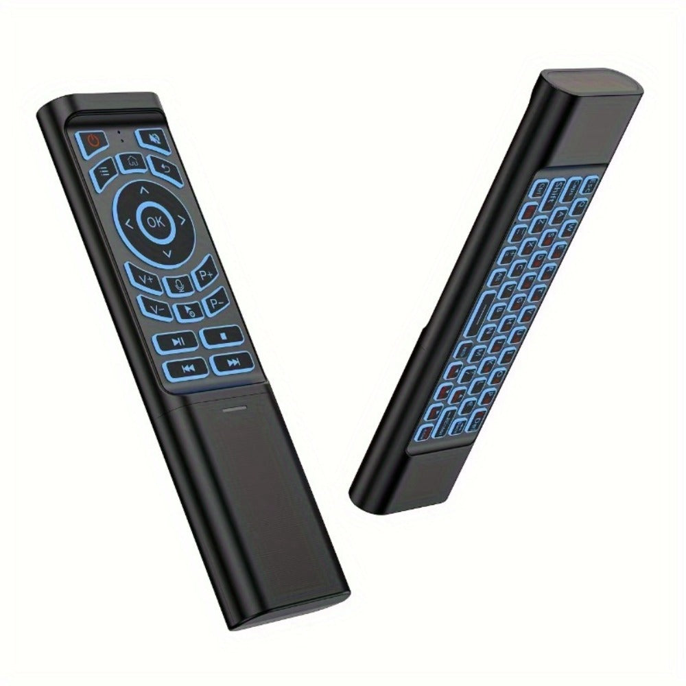 Mini Wireless Keyboard Remote Control Tri-Mode – Bluetooth & 2.4G Dual Channel, 7-Color Backlight