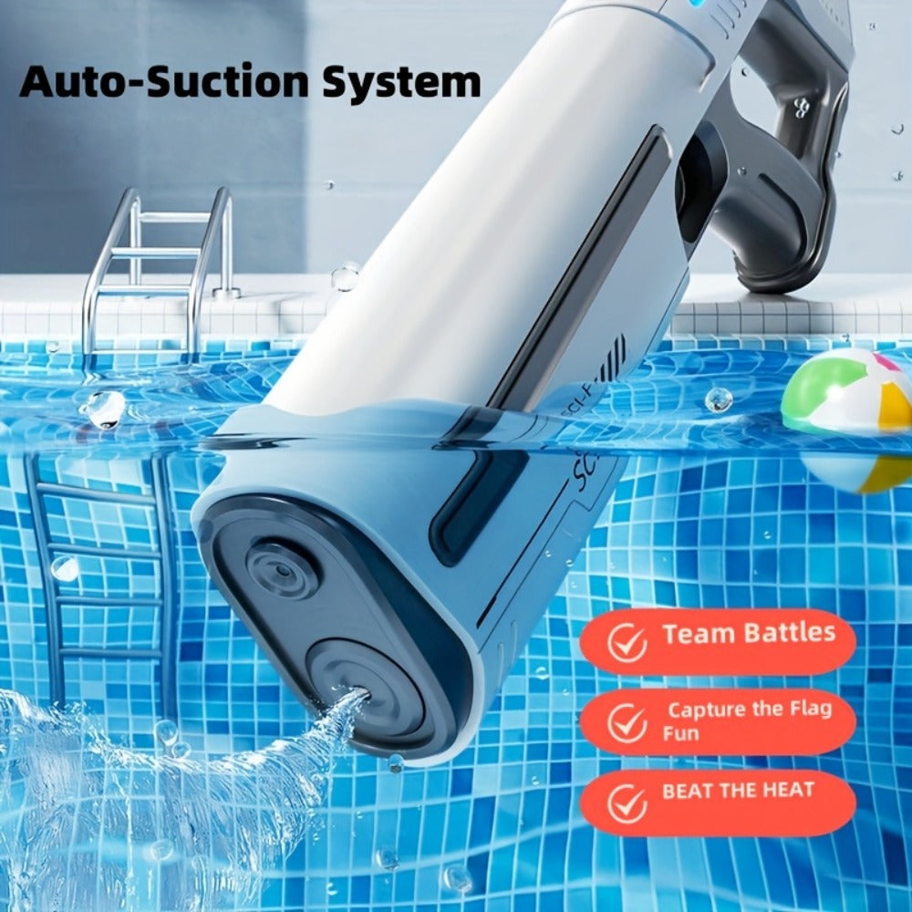 LED Light-Up Electric Water Gun Auto-Fill USB Rechargeable 40Ft Range with the Listed Color, Size or Set Options for Everyday Use