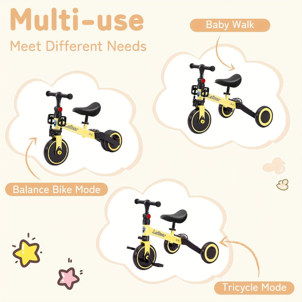 3-in-1 Toddler Balance Bike Convertible Tricycle for Kids Ages 2-5 with the Listed Color, Size or Set Options for Everyday Use
